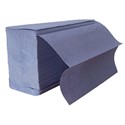 Handtowel Z-Fold Blue 1ply Hand Towels - Case of 3000