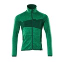 MASCOT® ACCELERATE 18103 Fleece Work Jumper with zipper Green L