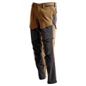 MASCOT® CUSTOMIZED 22379 Ultimate Stretch Trousers with kneepad pockets Brown/Black 52
