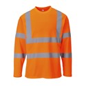 Portwest S278 Long-Sleeved Hi-Vis Orange T-Shirt L