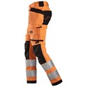 SNICKERS® 6243 Stretch Class 2 Hi-Vis Holster Pants Orange/Black 52 W36 L32
