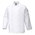 Portwest C733 Cumbria Chefs Jacket Short Sleeve White Large