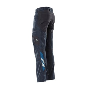 MASCOT 18679-442-010 Trousers with thigh pockets and stretch zones Navy 52 W36.5 L32