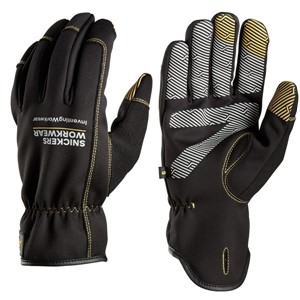 Snickers 9562 Weather Flex Dry Gloves Black Size 9