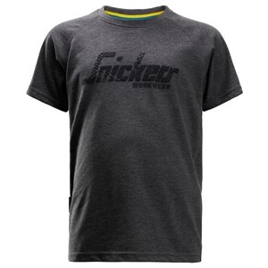SNICKERS® 7510 Junior Logo T-Shirt Dark Blue Melange 122/128