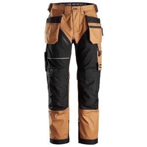 SNICKERS® 6214 RuffWork, Canvas+ Work Trousers Holster Pockets Brown/Black 52 W36 L32