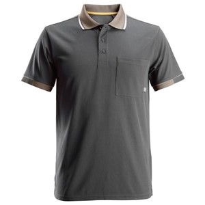SNICKERS® 2724 AllroundWork, 37.5® Short Sleeve Polo Shirt Steel Grey L