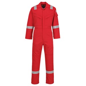 Portwest FR50 Flame Resistant Anti-Static Coverall 350g Red L
